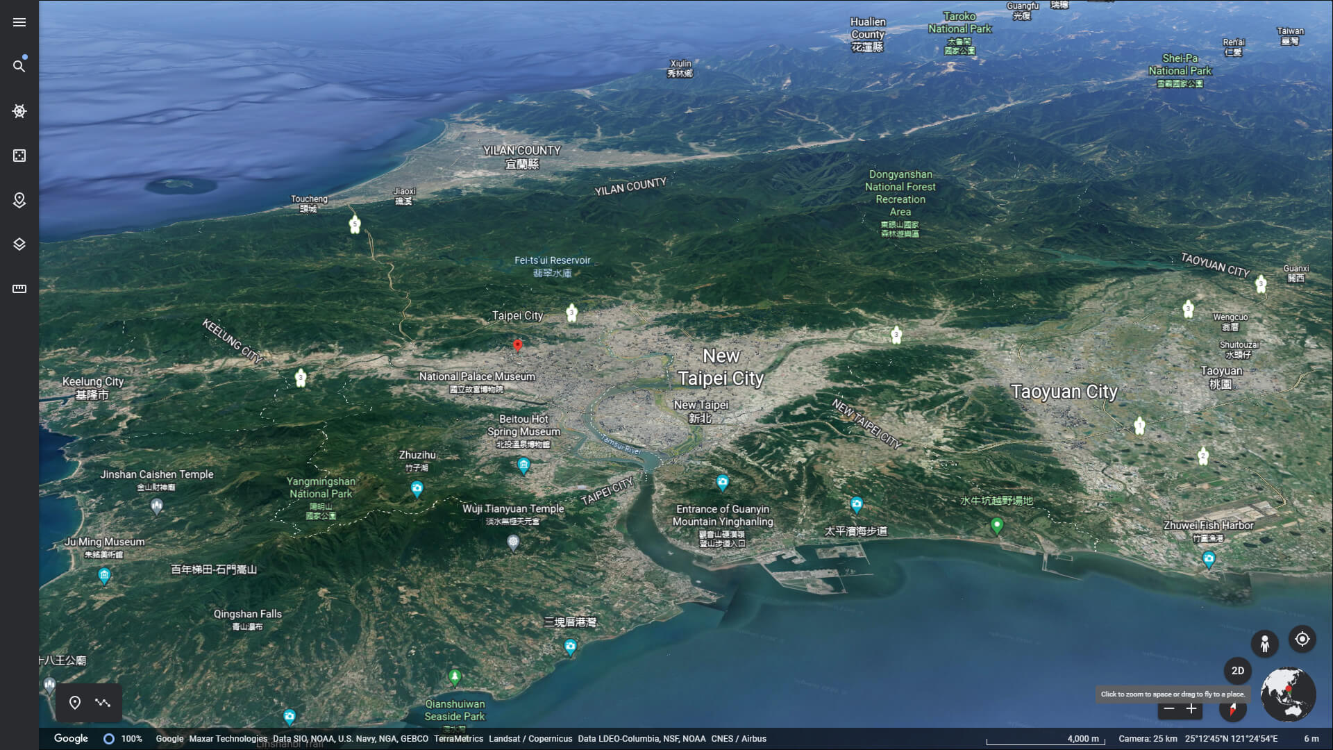 Taipei and New Taipei Metropolitan Map